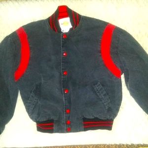 Hard Rock Cafe jacket 80's faded black denim LA